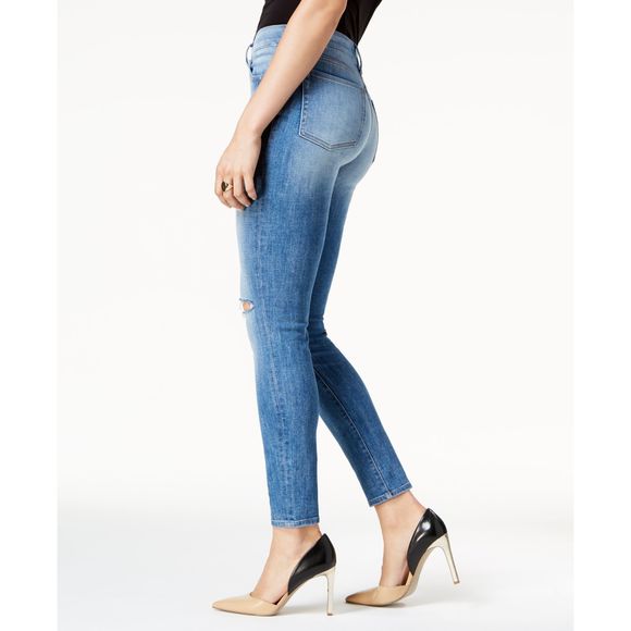 M1858 Womens Kristen Ripped Ankle Skinny Jeans Size 4/27 - Picture 3 of 4